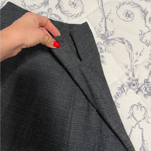 Zara Dark Gray Plaid Mini Skort - Picture 5 of 8